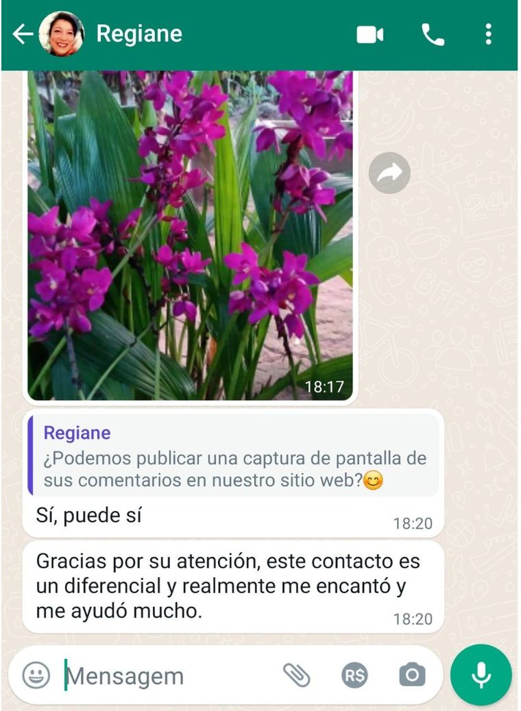 Testimonio de Regiane sobre Orquídeas Que Florecen